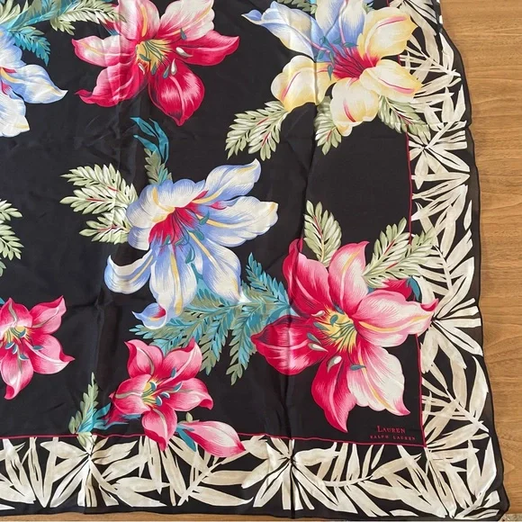 NWT Lauren Ralph Lauren sheer silk scarf